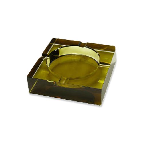 Crystal Cigar Ashtray (4 cigar) brown tint